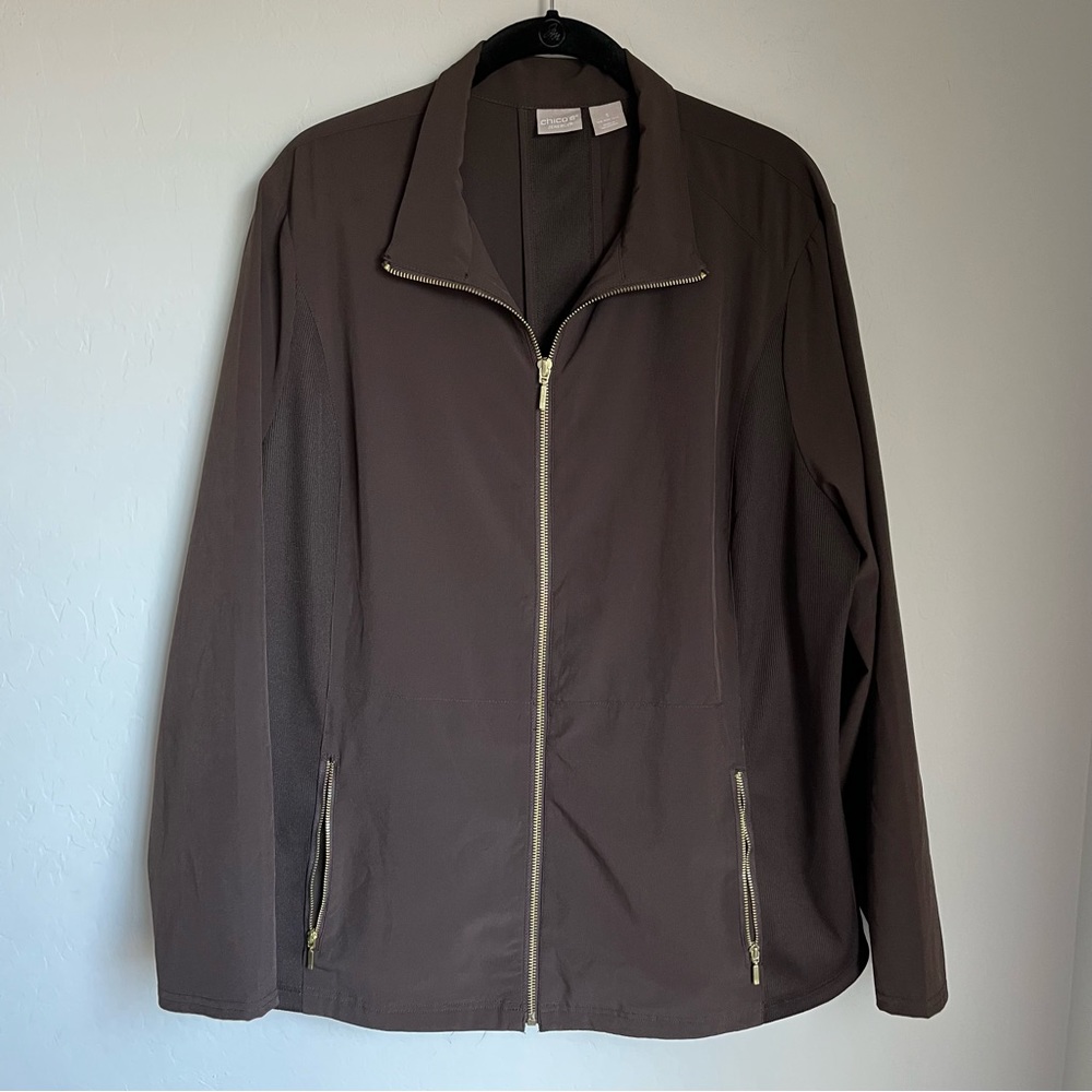 Chico’s Women’s Chocolate Brown Zenergy Jacket